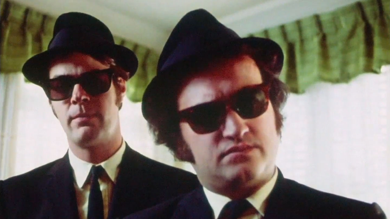 Blues Brothers Kostüm mit schmaler original krawatte brille